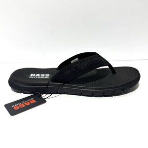 Bass Outdoor Mens Top Thong Sandals Black Size 11 M
